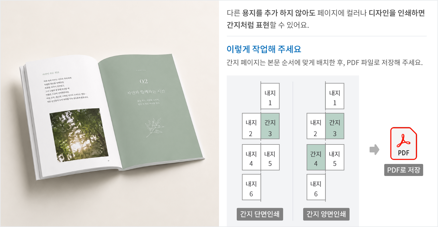 간지 작업 방법 안내