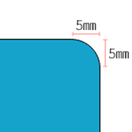 귀도리 5mm 반경 도해
