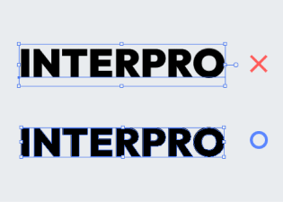 아웃라인 전후의 INTERPRO 텍스트 비교